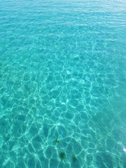 blue water in swimming pool