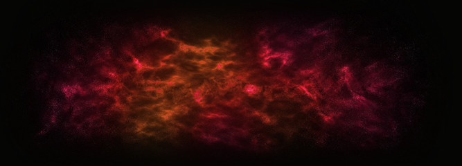 Deep space star field. Universe filled with stars and gas. Far distant cosmos Illustration