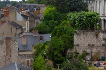 Fototapeta na wymiar backyards Blois France