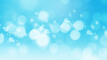 Blue bokeh lights abstract background