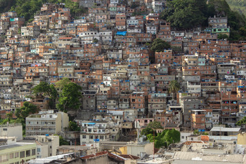 Cantagalo Favela, located at Copacabana, Rio de janeiro