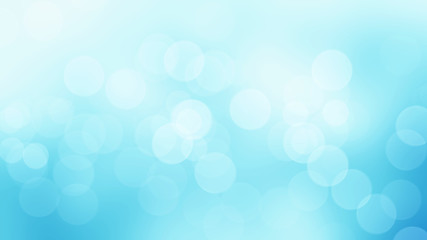 Blue bokeh lights abstract background