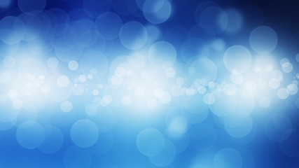 Blue bokeh lights abstract background. Bokeh on the background blurred the natural blue and white.