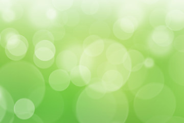 Obraz premium Natural green abstract bokeh background