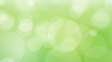 Natural green abstract bokeh background