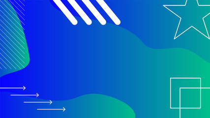 Turquoise shapes abstract with modern gradient background. Use for modern design, cover, template, decorated, brochure, flyer.