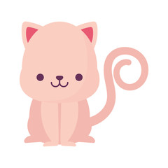 Obraz na płótnie Canvas kawaii cat cartoon vector design