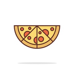 simple pizza icon design for your web site design, logo, app, UI, vector illustration