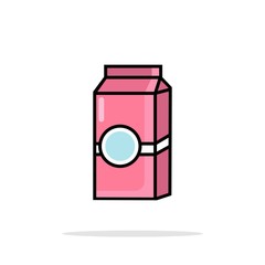 simple milk box design icons  for your web site design, logo, app, UI, vector illustration