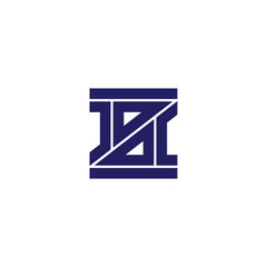abstract letter s geometric linear logo vector