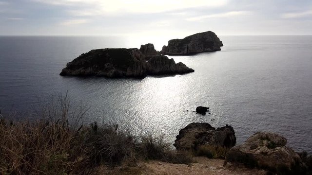 Zeitraffer - Aussichtspunkt Na Foradada &uuml;ber den Santa Ponsa / Mallorca