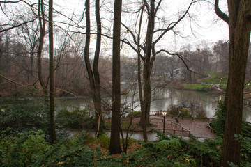 Obraz premium The Pond, Central Park, New York City