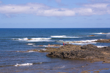 Coastal landscape where rod fishing is allowed