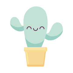 kawaii cactus cartoon vector design