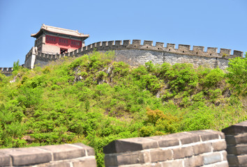 Fototapeta na wymiar Great Wall Watchtower Above 