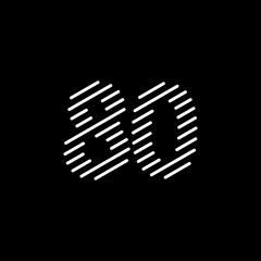 80 Years Anniversary Celebration Vector Template Design Illustration