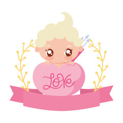 Baby cupid cartoon vector design