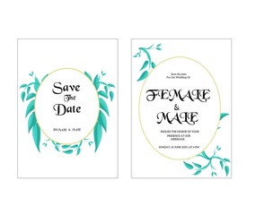 vector template wedding invitation 