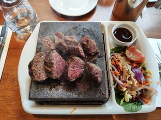 stone grilled beef steak