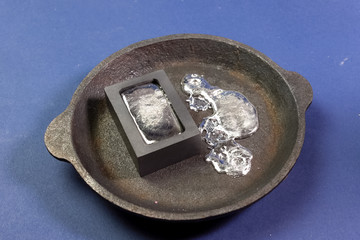 Lead melting, molten lead