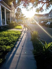 Scooter in Sunny Suburbia 1