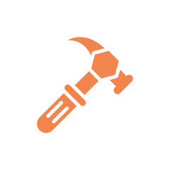 Isolated construction hammer vector design