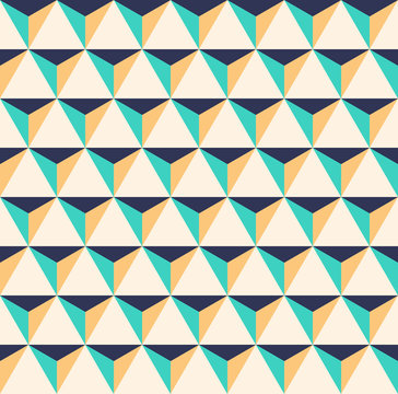 Abstract geometric shape seamless pattern background