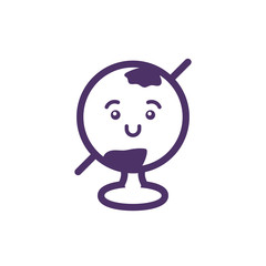 Kawaii world cartoon vector design