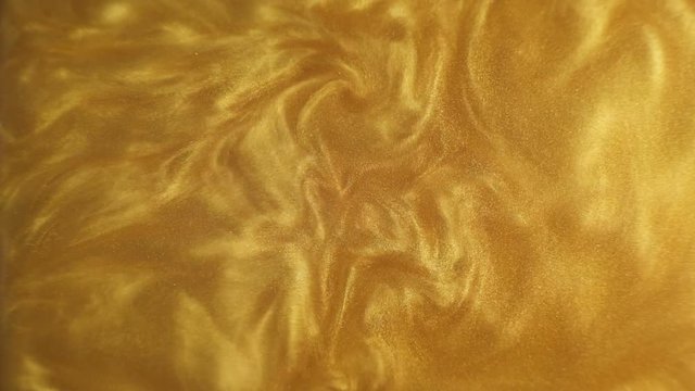 Rheoscopic fluid. Beautiful movement of particles in a liquid. Fantastic patterns and shapes. 50 fps
