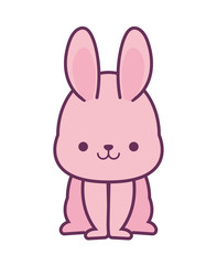 kawaii rabbit cartoon vector design