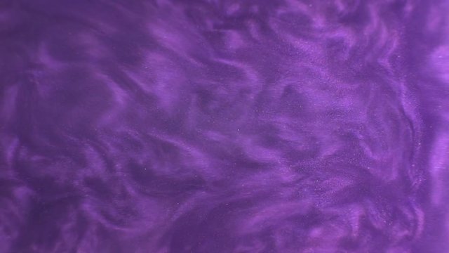 Rheoscopic fluid. Beautiful movement of particles in a liquid. Fantastic patterns and shapes. 50 fps