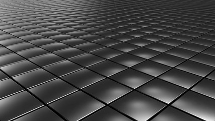 Abstract 3d objects pattern background cubes and hexagons, 3d Rendering