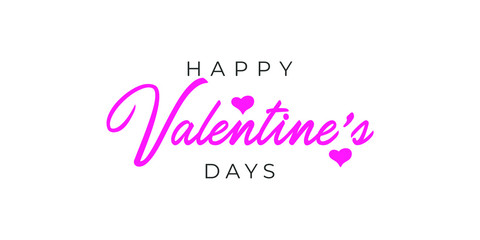 happy valentine's days lettering