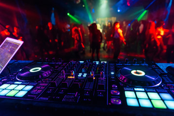 music mixer DJ controller Board for professional mixing of electronic music