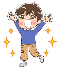男の子 子ども イラスト キッズ 小学生