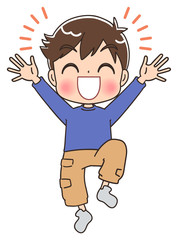 男の子 子ども イラスト キッズ 小学生