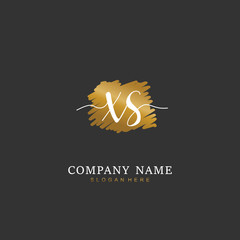 Handwritten initial letter X S XS for identity and logo. Vector logo template with handwriting and signature style.