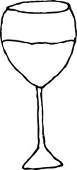 glass of wine or Martini coloring