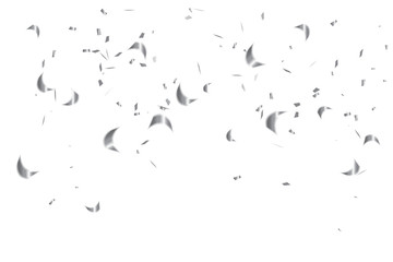 Obraz premium Celebration Event & Birthday Background With Many Falling Silver Tiny Confetti. Vector Illustration