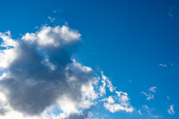 Blue sky with white clouds