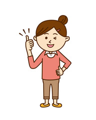 05_03_若い女性_ガッツ