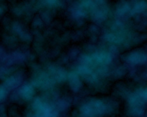 Green/blue nebula with stars