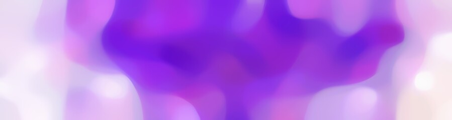 Fototapeta premium blurred bokeh iridescent horizontal background texture with blue violet, plum and lavender colors space for text or image