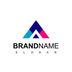 Fototapeta premium Abstract Letter A Roofing Logo Design For Real Estate Company