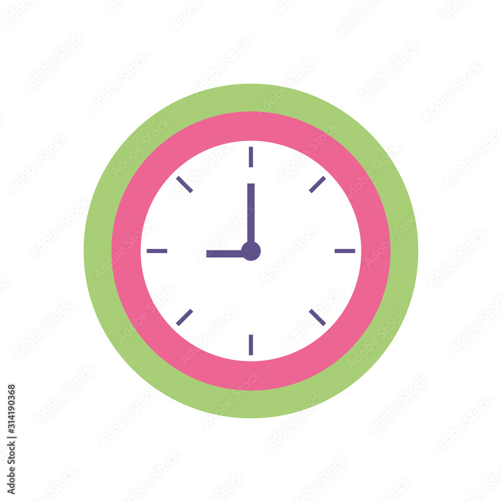 Poster isolated clock instrument vector design