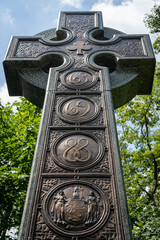 The Celtic Cross memorializing the New York Infantry Irish Brigade Monument at Gettysburg National...