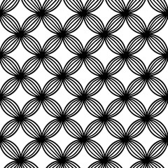 Fototapeta premium geometric shapes with thin lines inside. simple beautiful seamless design. monochrome fabric