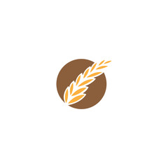 Fototapeta premium Agriculture Wheat logo template vector Luxury Wheat Logo Concept Icon Symbol