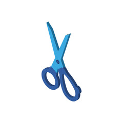 Isolated scissor tool vector design