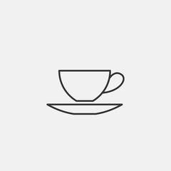 cup and plate icon vector illustration for website and graphic design